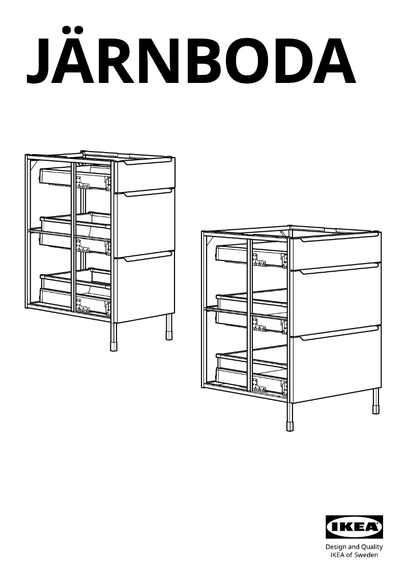Image de la première page du manuel de l'appareil JÄRNBODA 905.147.26