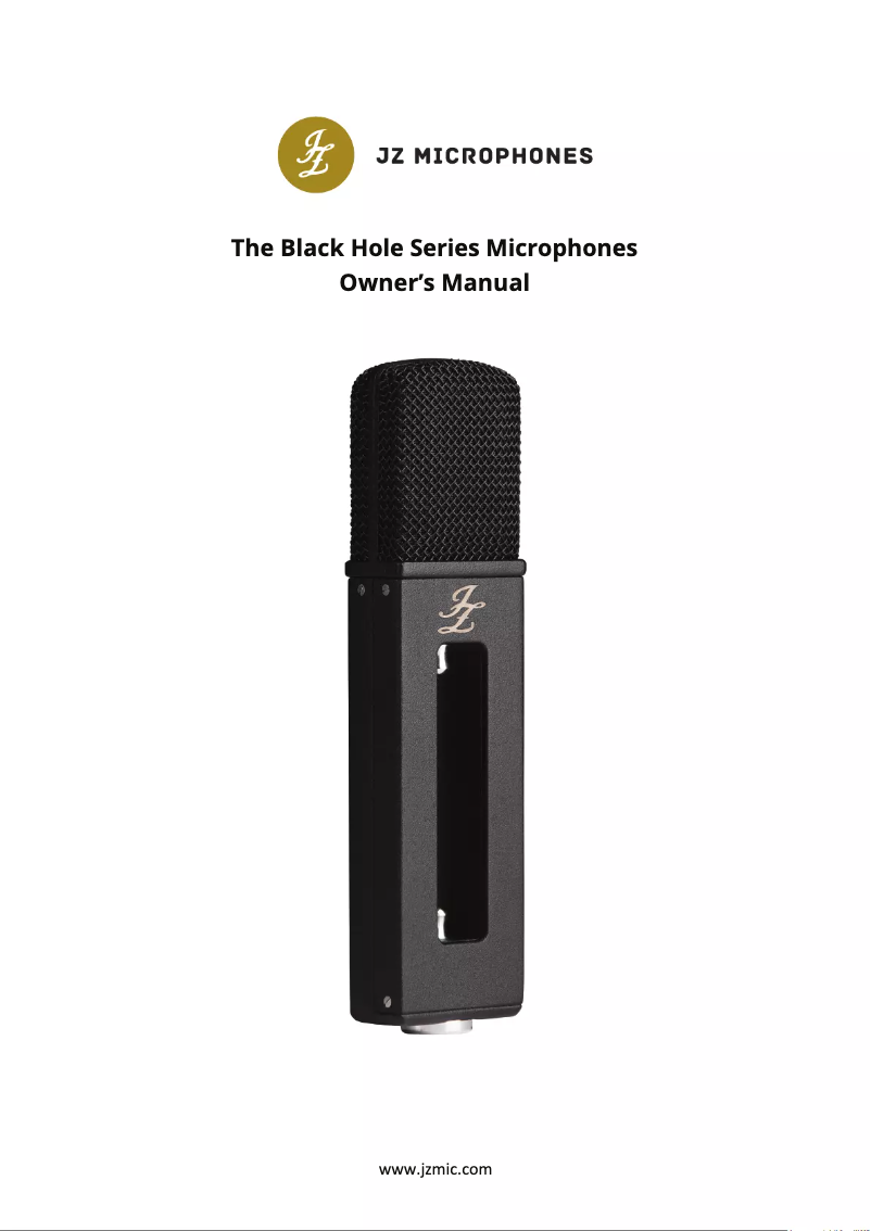 Page n°1 - Manuel utilisateur JZ Microphones Black Hole BH2H