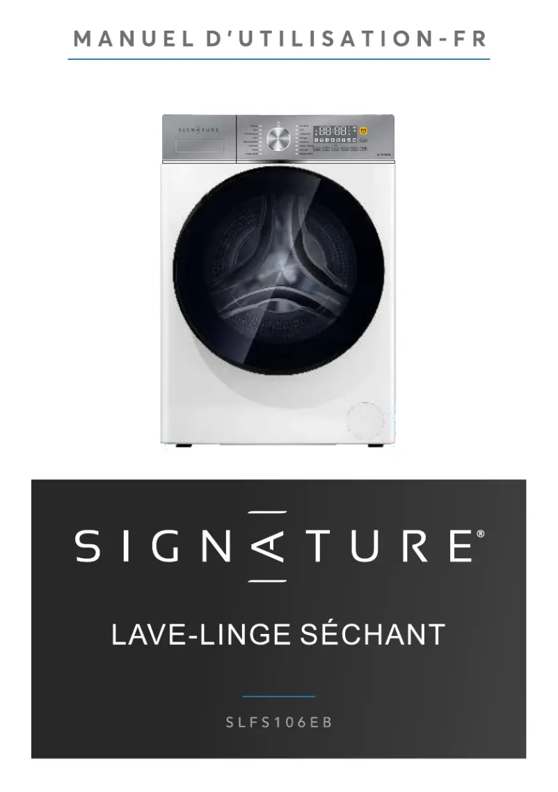 Image de la première page du manuel de l'appareil SLFS106EB