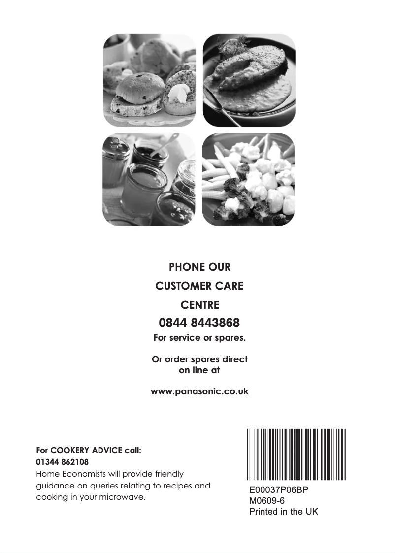 Página 1 del manual Manual de usuario Panasonic NN-CT85