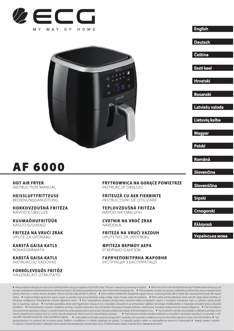 Image de la première page du manuel de l'appareil AF 6000