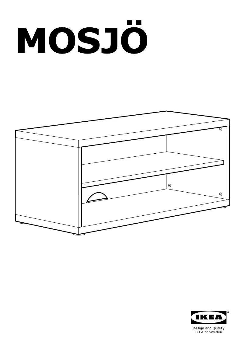 Image de la première page du manuel de l'appareil MOSJO