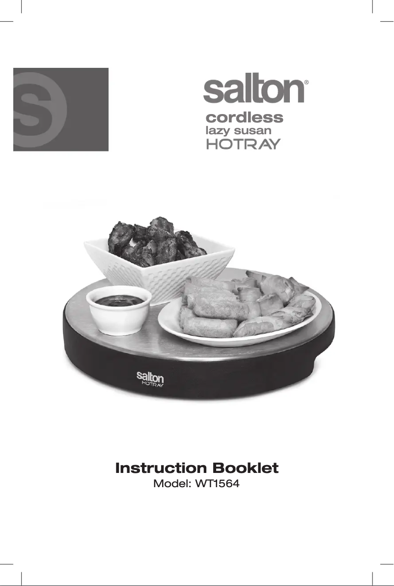 Page 1 de la notice Manuel utilisateur Salton Hotray WT1564