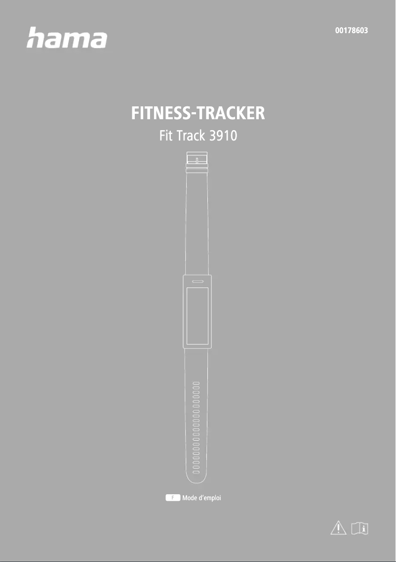 Page 1 de la notice Manuel utilisateur Hama Fit Track 3910 00178603