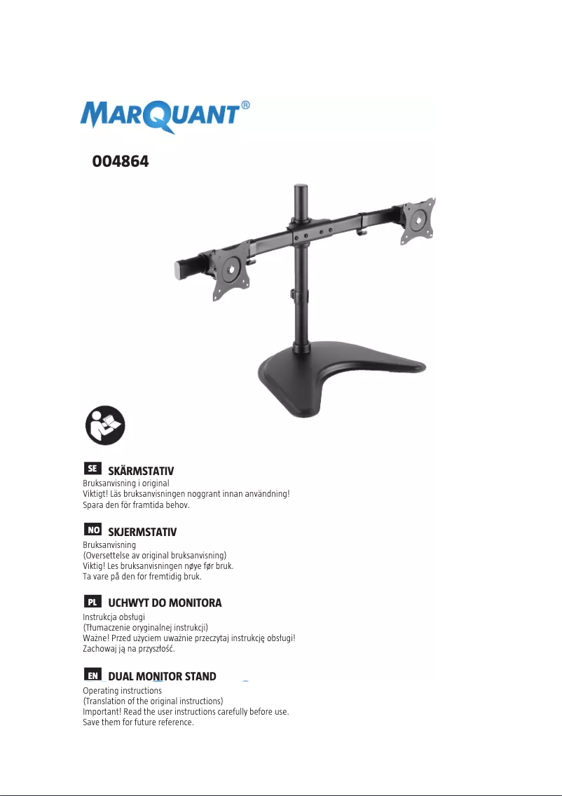 Page 1 de la notice Manuel utilisateur Marquant 004-864