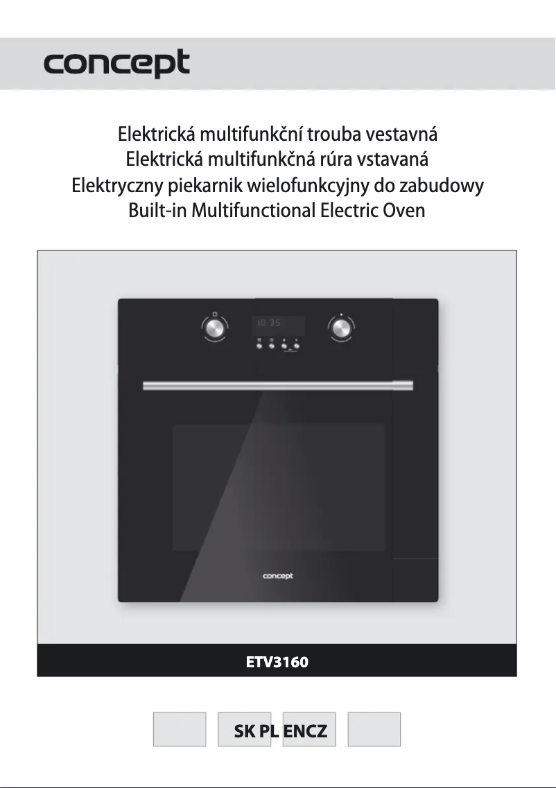 Image de la première page du manuel de l'appareil ETV 3160bcs