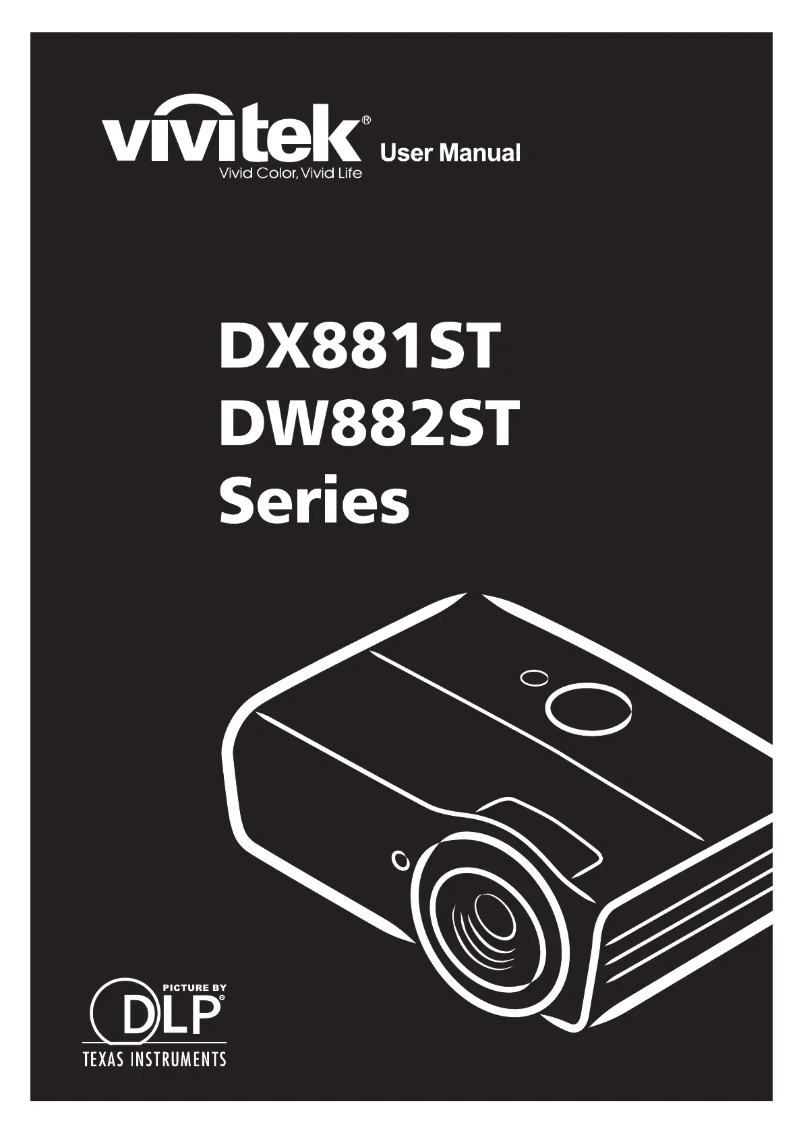 Page n°1 - Manuel utilisateur Vivitek DX881ST