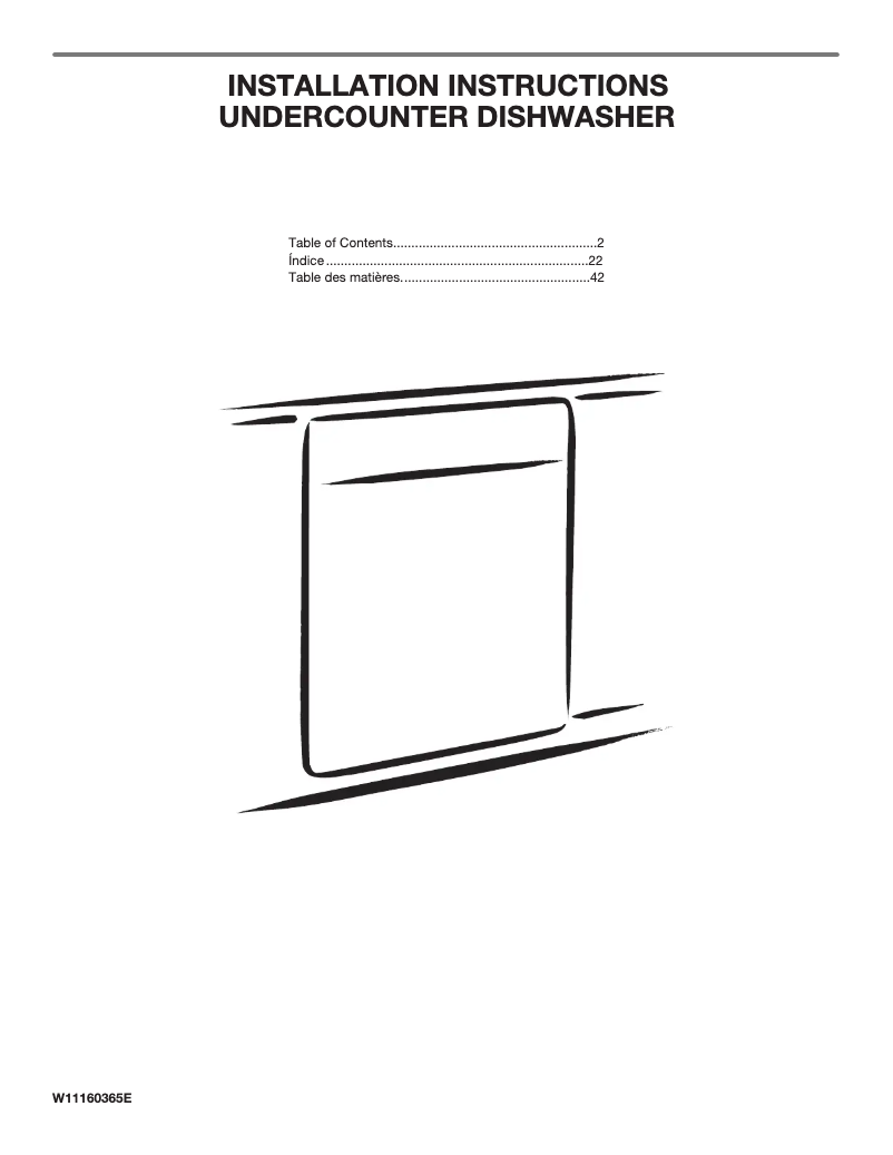 Image de la première page du manuel de l'appareil WDF518SAHW