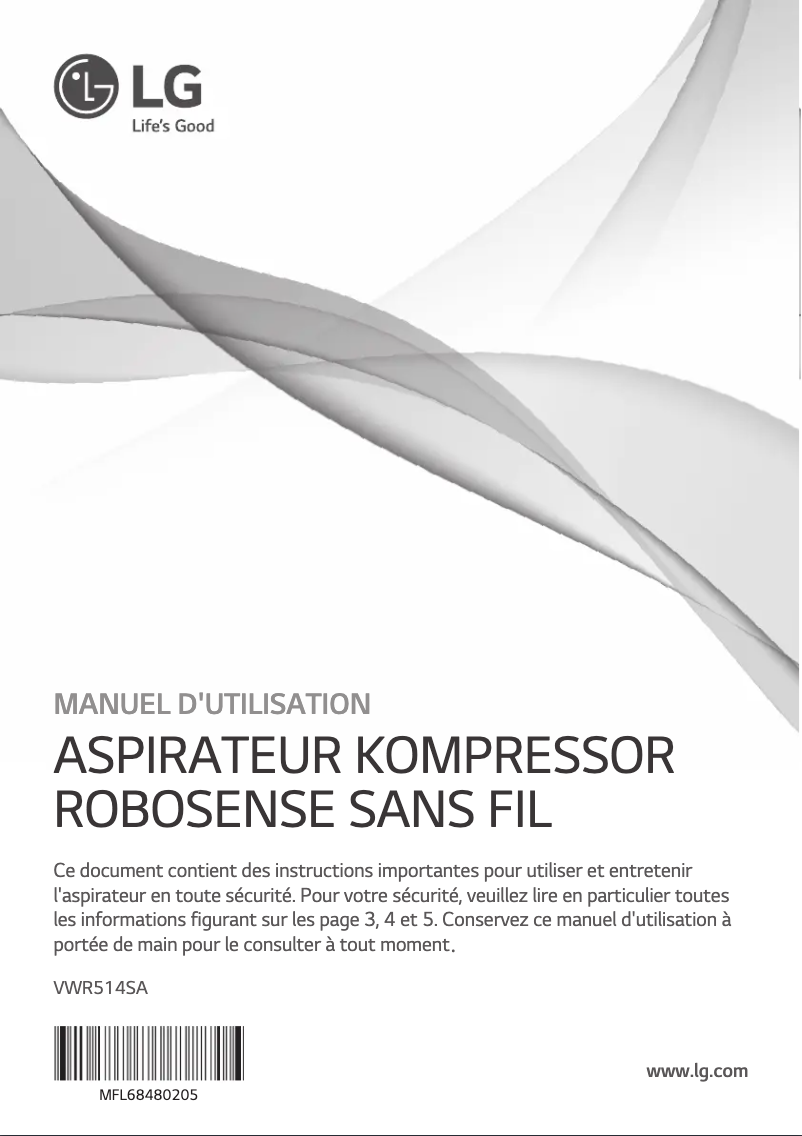 Página 1 del manual Manual de usuario LG VWR514SA