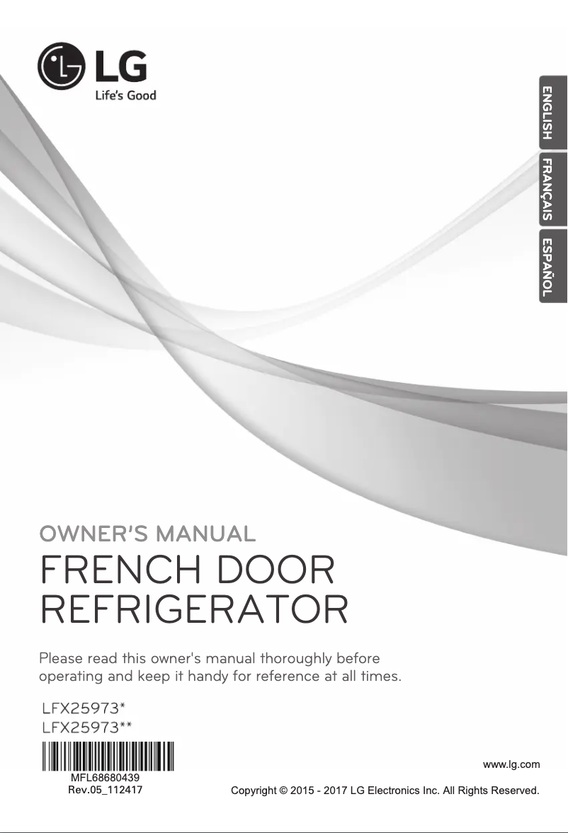Page n°1 - Manuel utilisateur LG LFX25973ST