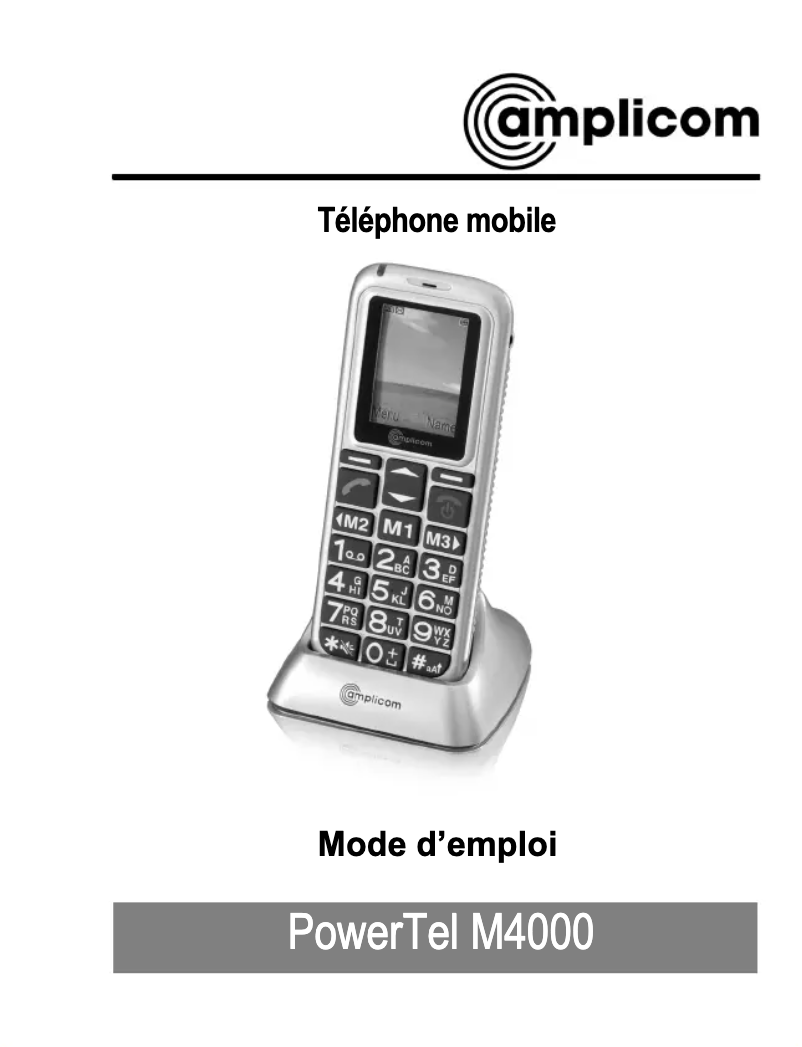 Image de la première page du manuel de l'appareil PowerTel M4000