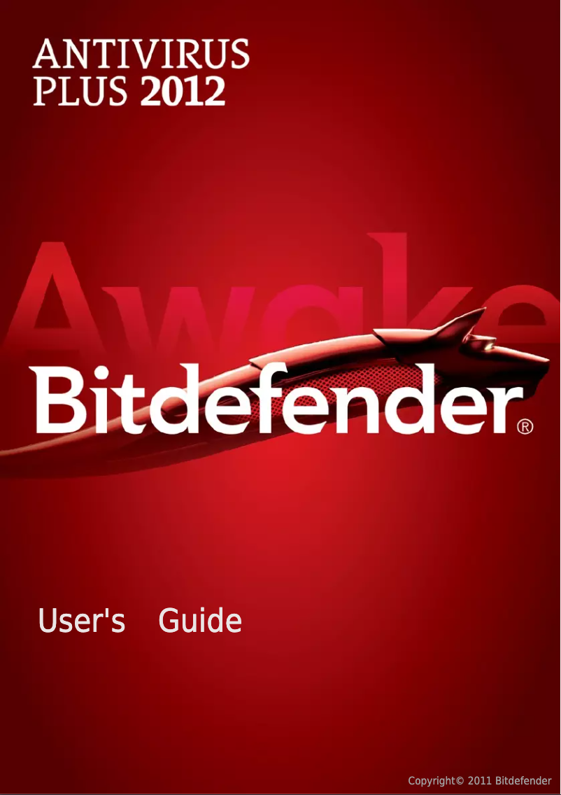 Image de la première page du manuel de l'appareil Antivirus Plus 2012