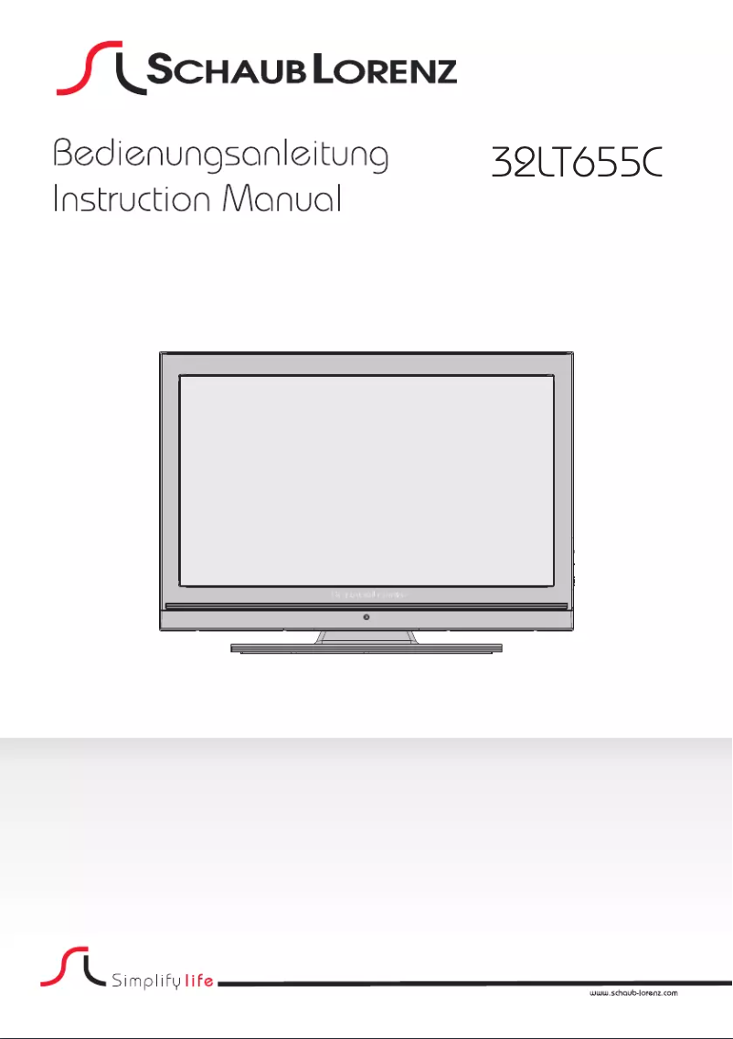 Image de la première page du manuel de l'appareil 32LT655C