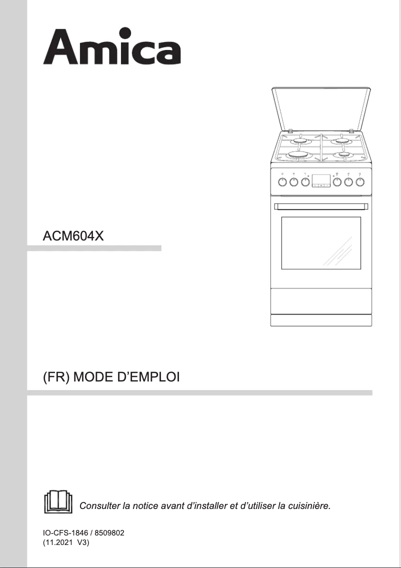 Image de la première page du manuel de l'appareil ACM604X