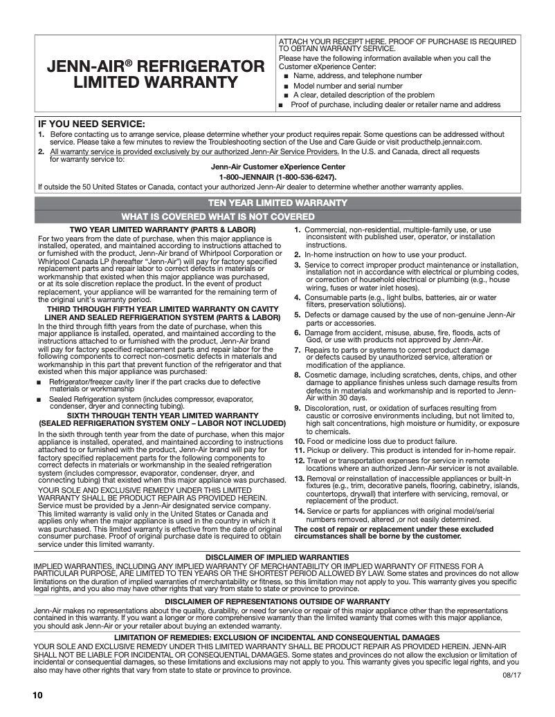 Image de la première page du manuel de l'appareil JBBFX24NHX