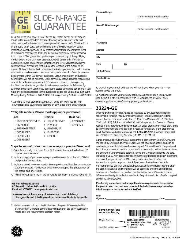 Page n°1 - Brochure GE PS950SFSS