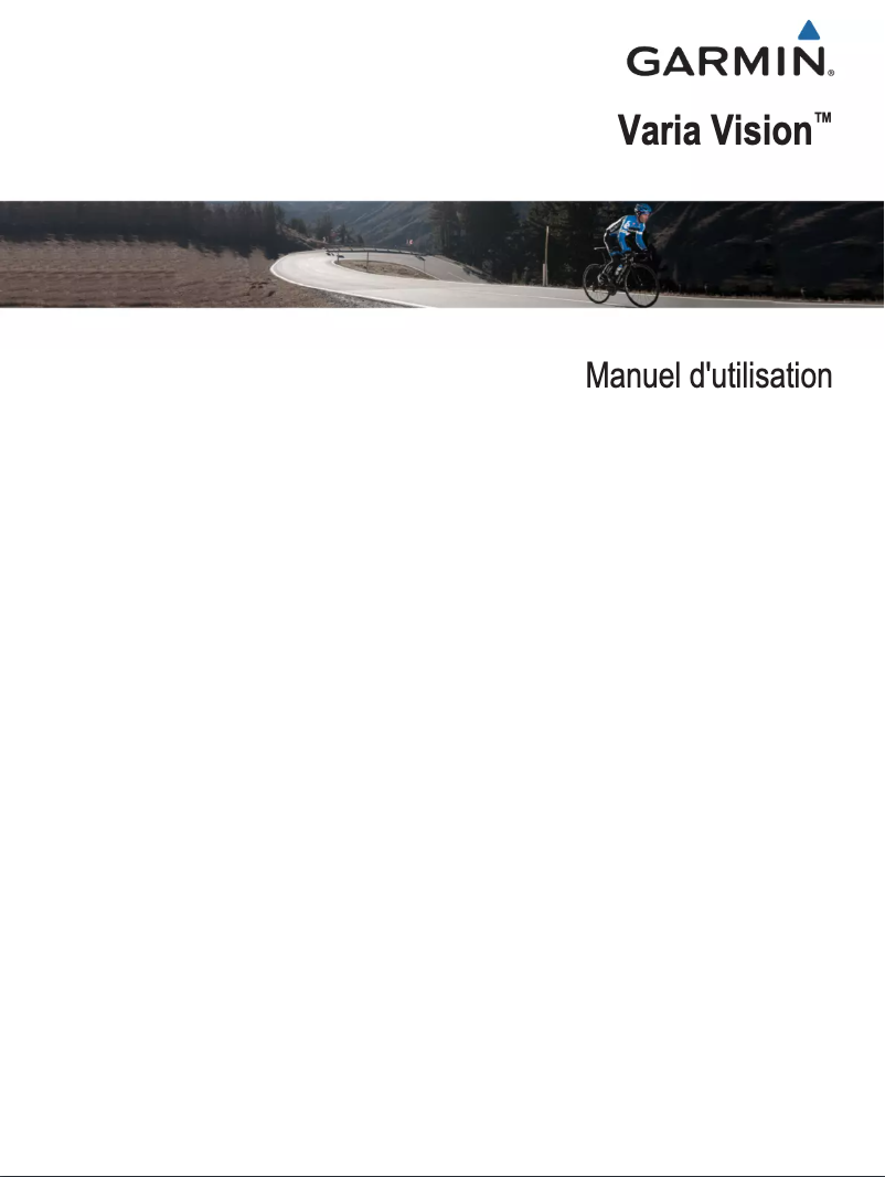 Image de la première page du manuel de l'appareil Varia Vision In-sight Display