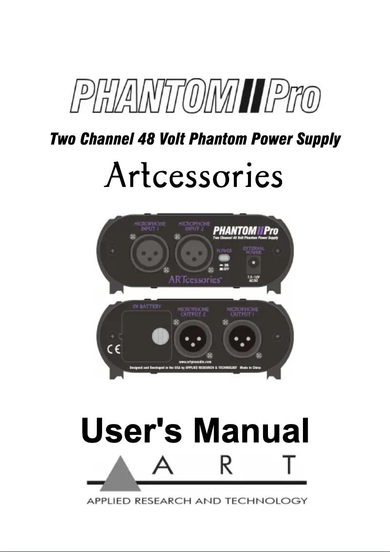 Image de la première page du manuel de l'appareil Phantom II Pro
