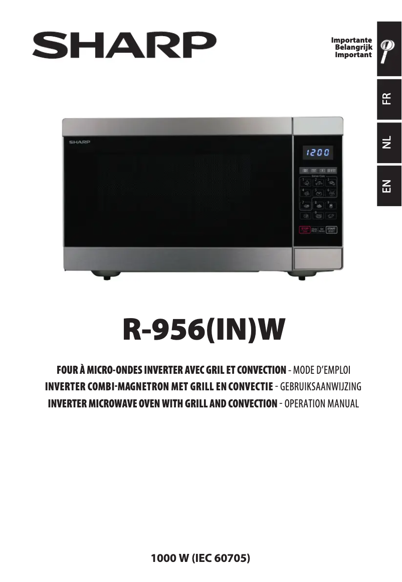 Imagen de la primera página del manual del dispositivo R956INW