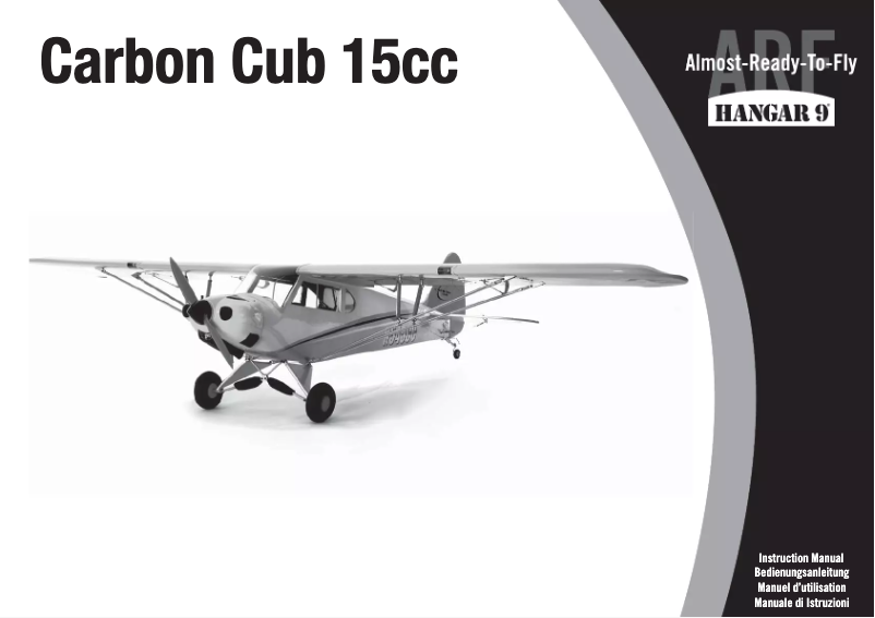 Page 1 de la notice Manuel utilisateur Hangar 9 Carbon Cub 15cc ARF