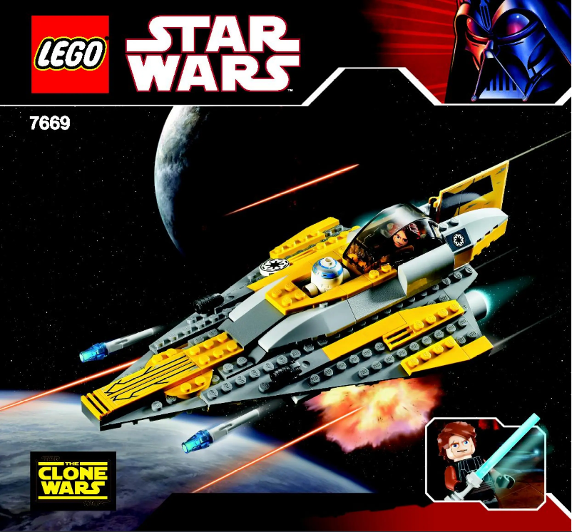 Image de la première page du manuel de l'appareil Anakin's Jedi Starfighter (TM)