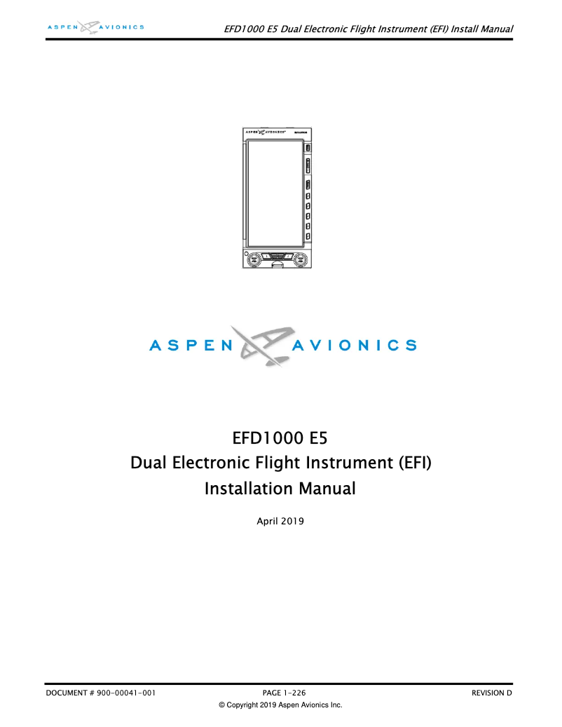 Image de la première page du manuel de l'appareil EFD1000 E5