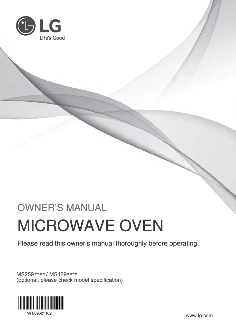 Image de la première page du manuel de l'appareil NeoChef MS4296OSS