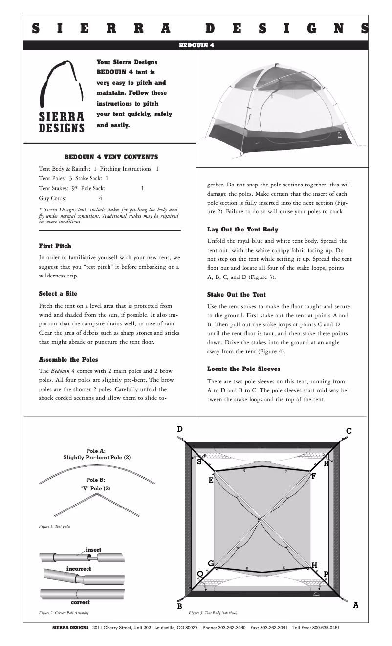 Imagen de la primera página del manual del dispositivo Bedouin 4