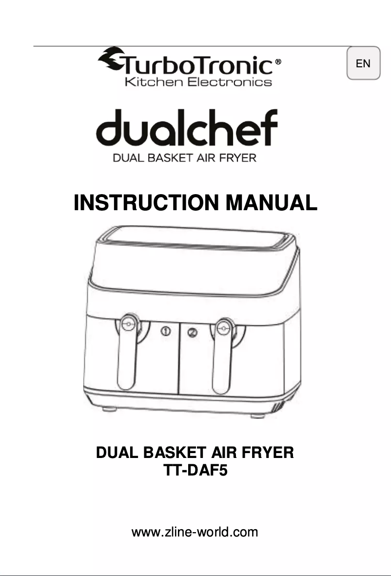 Image de la première page du manuel de l'appareil Dualchef TT-DAF5