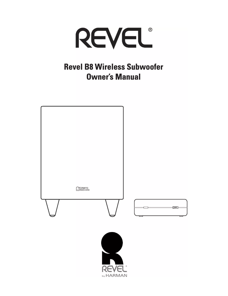Page n°1 - Manuel utilisateur Revel Concerta B8