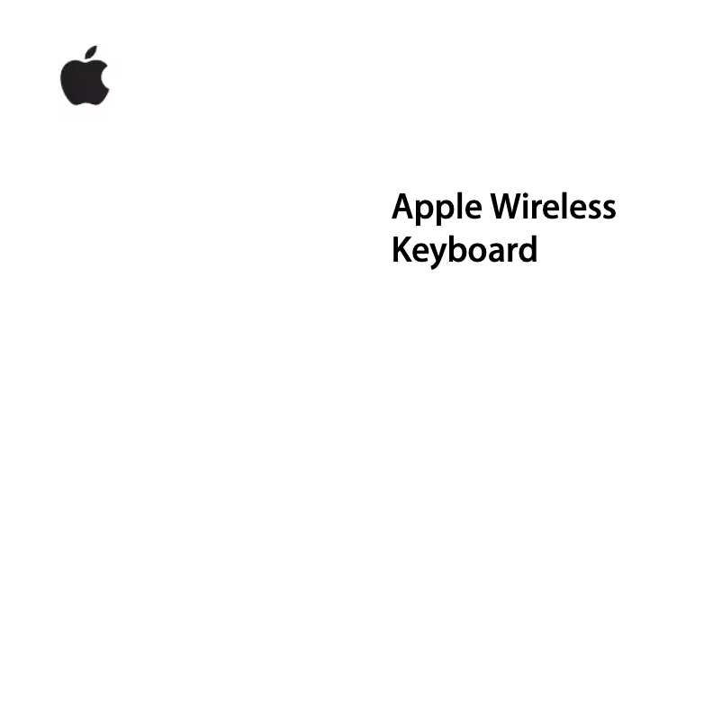 Page 1 de la notice Manuel utilisateur Apple Wireless (2009)