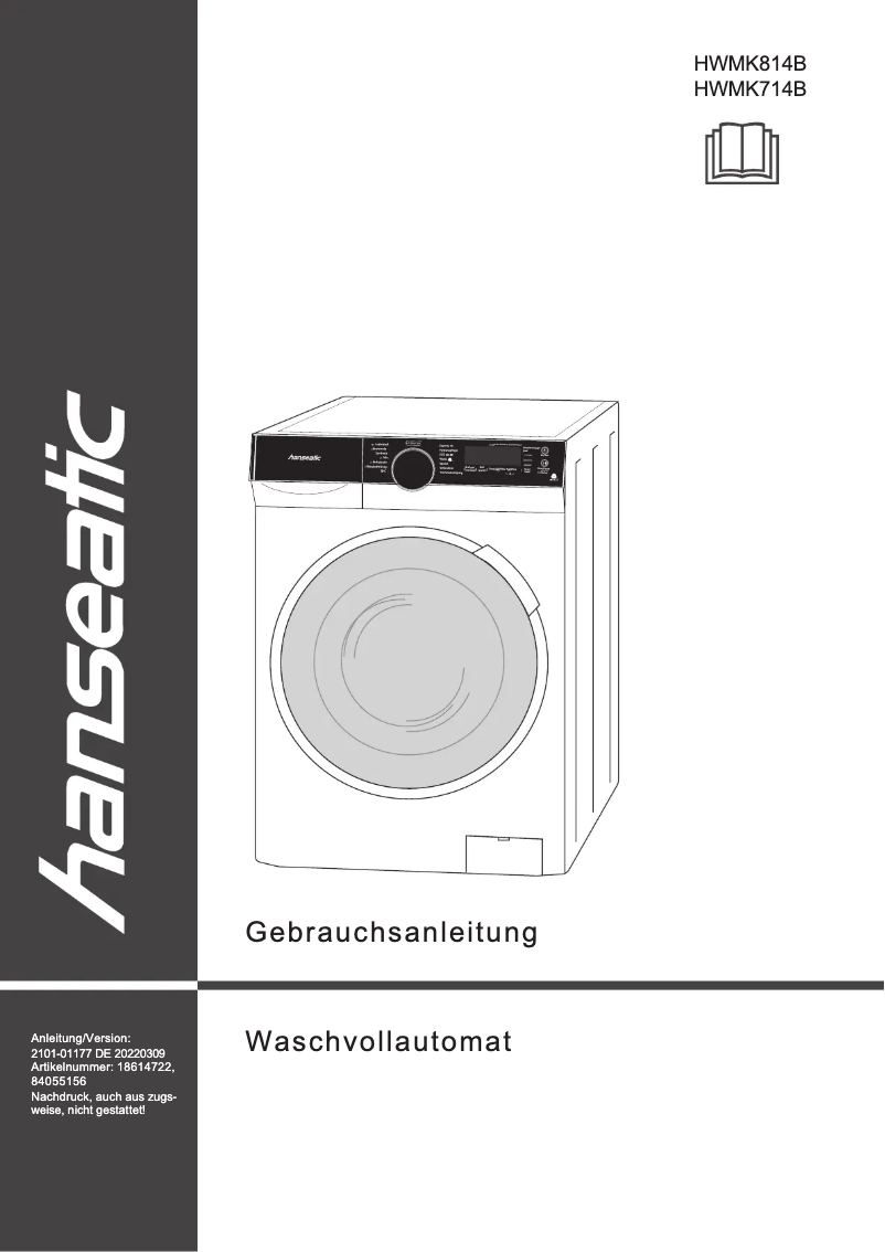 Página 1 del manual Manual de usuario Hanseatic HWMK714B