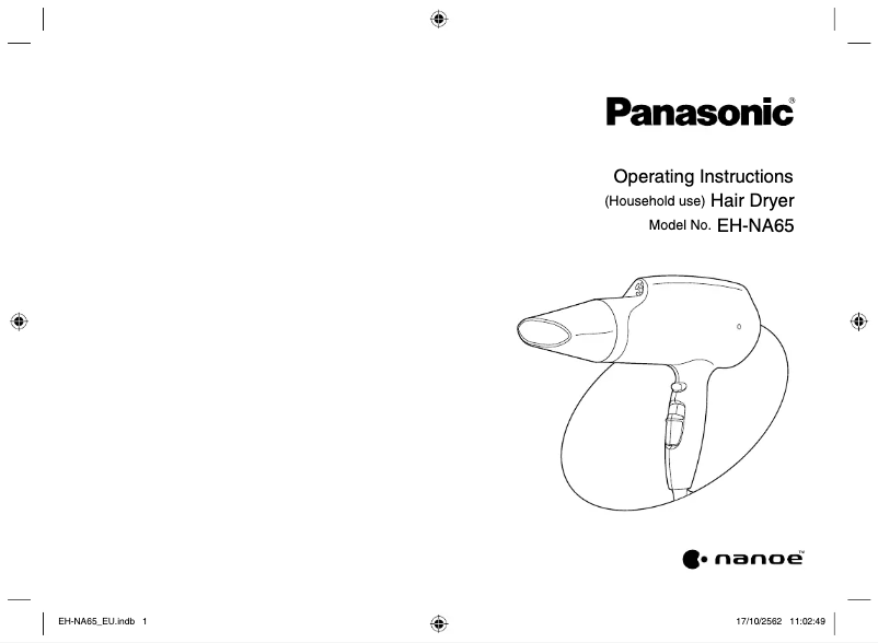 Page n°1 - Manuel utilisateur Panasonic EH-NA65