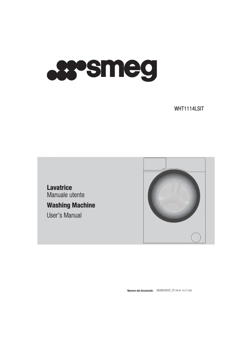 Page n°1 - Manuel utilisateur Smeg WHT1114LSIT
