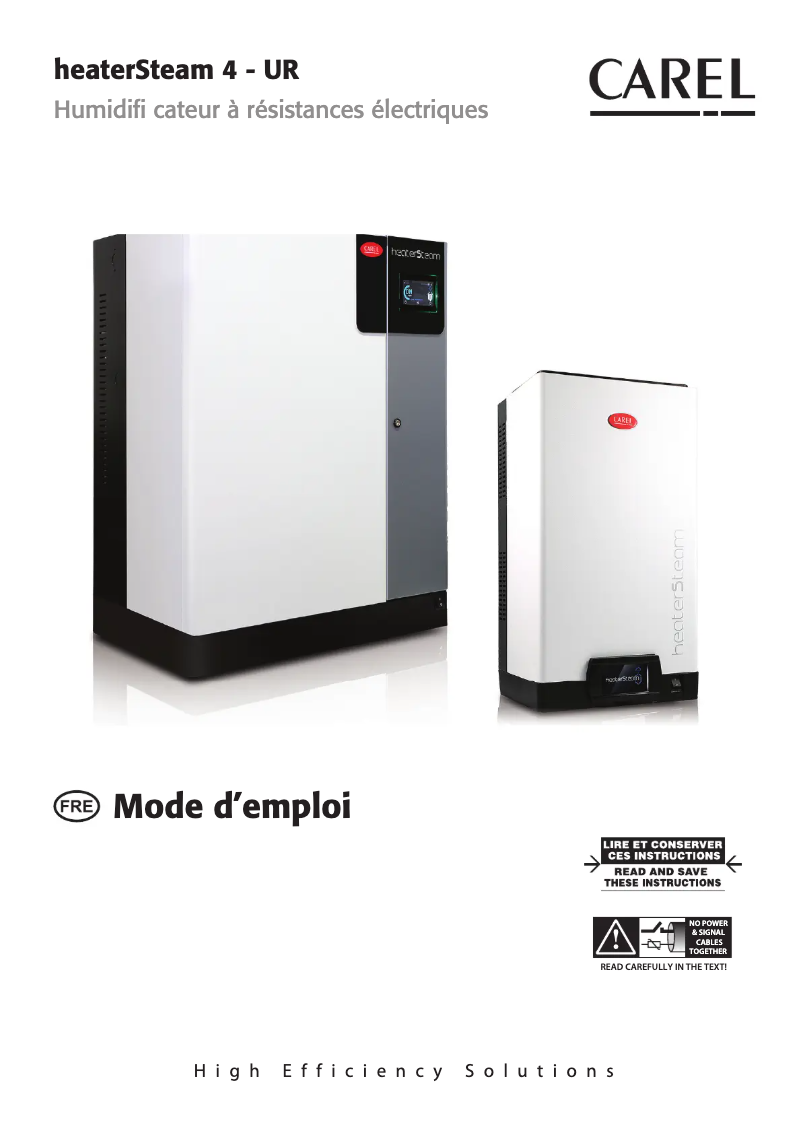 Página 1 del manual Manual de usuario Carel heaterSteam