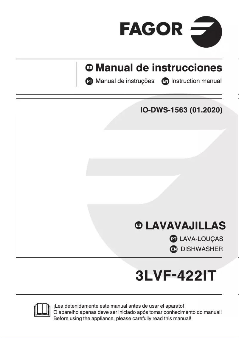 Page n°1 - Manuel utilisateur Fagor 3LVF-422IT