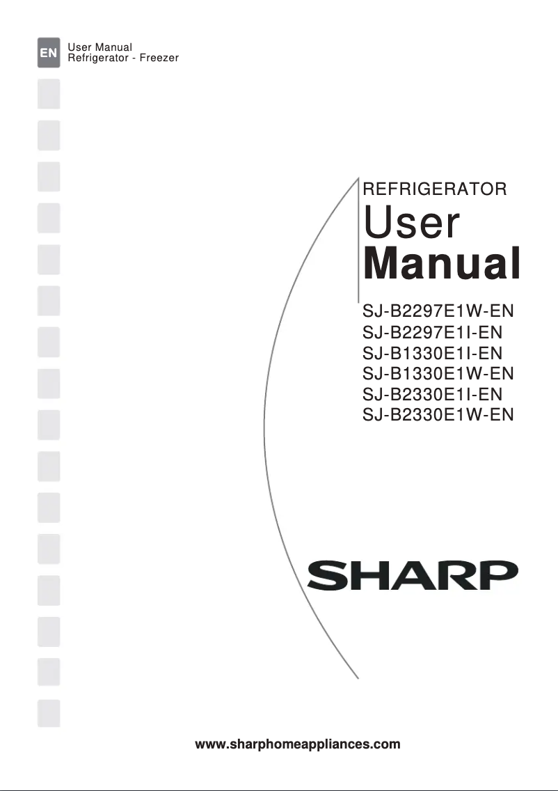 Page 1 de la notice Manuel utilisateur Sharp SJ-B1330E1W-EN