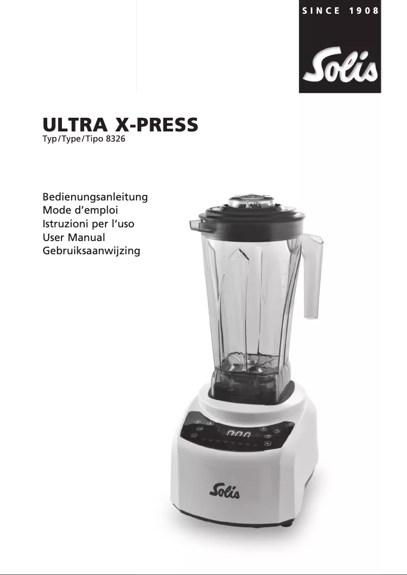 Page n°1 - Manuel utilisateur Solis Ultra X-Press
