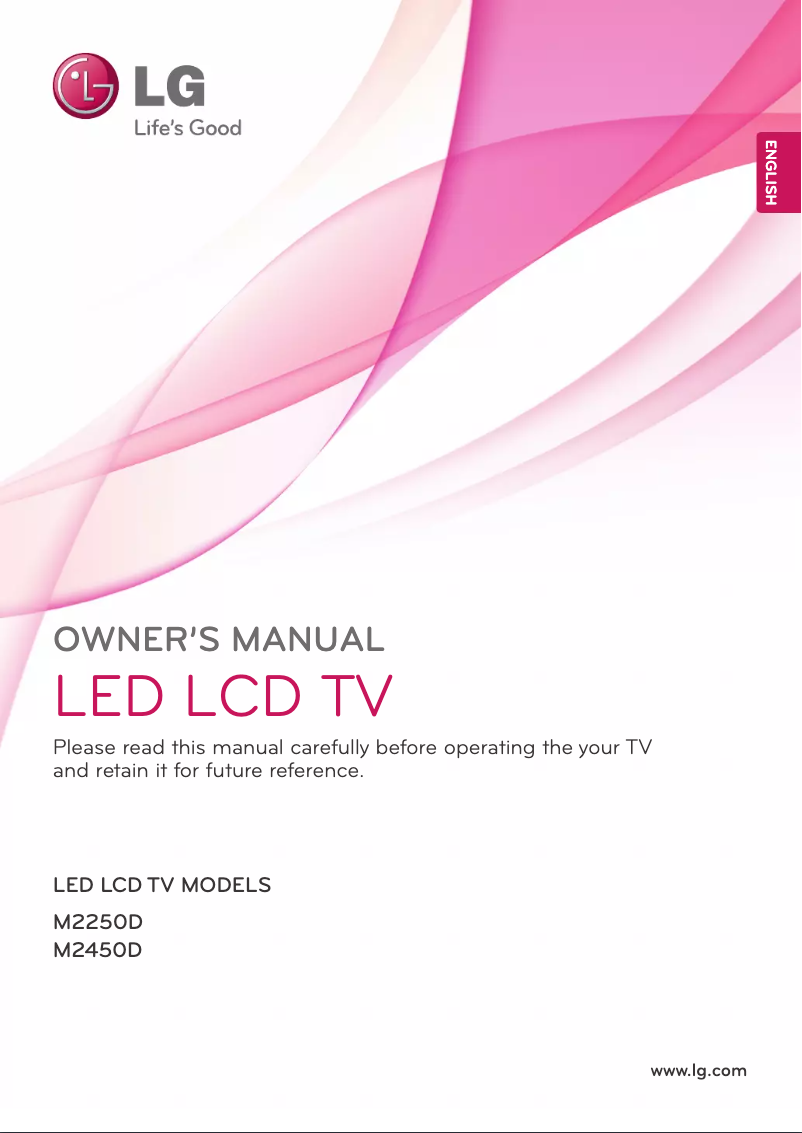 Page n°1 - Manuel utilisateur LG M2450D