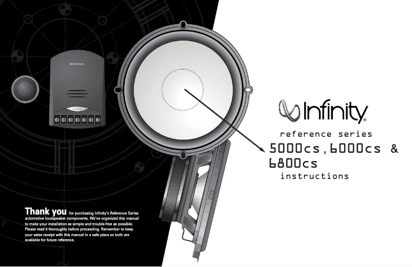 Page 1 de la notice Manuel utilisateur Infinity Reference 6000cs