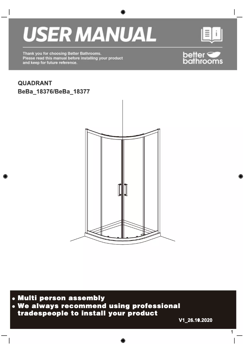 Page n°1 - Manuel utilisateur Vega BeBa_18376