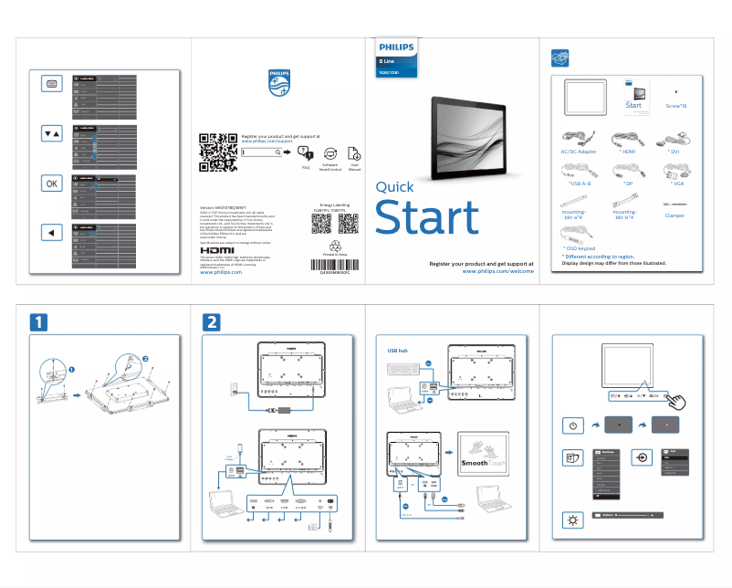 Imagen de la primera página del manual del dispositivo B Line 152B1TFL