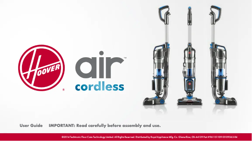 Página 1 del manual Manual de usuario Hoover BH50120