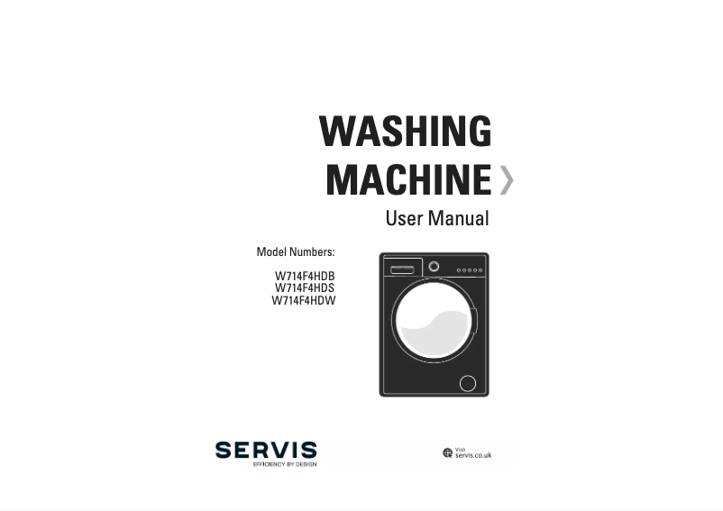 Page n°1 - Manuel utilisateur Servis W714F4HDW