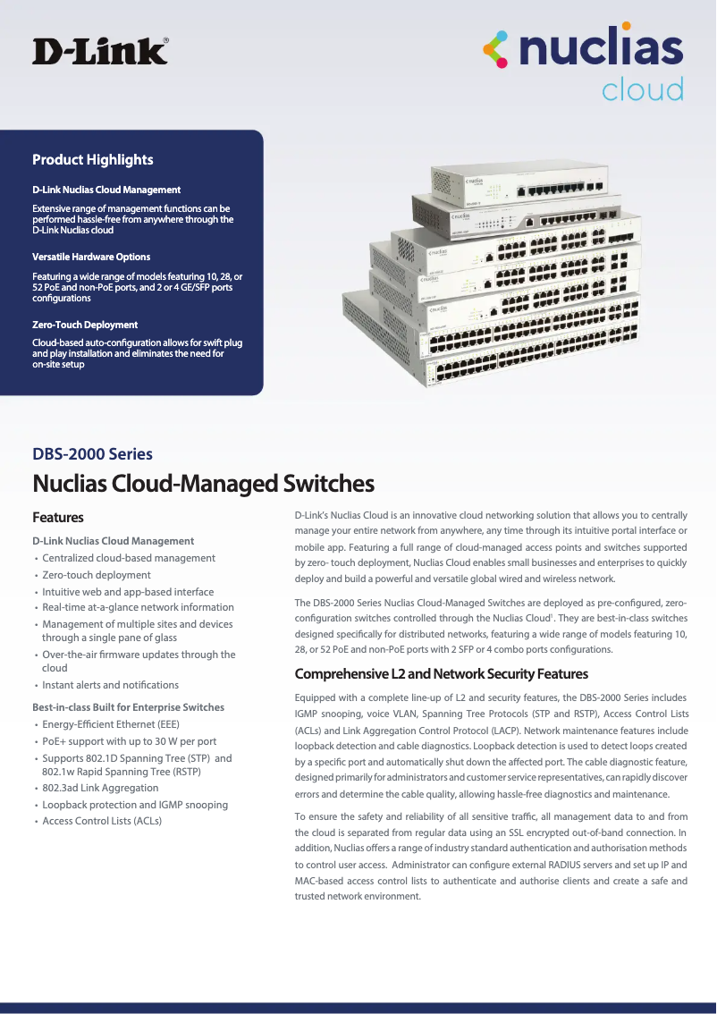 Image de la première page du manuel de l'appareil DBS-2000