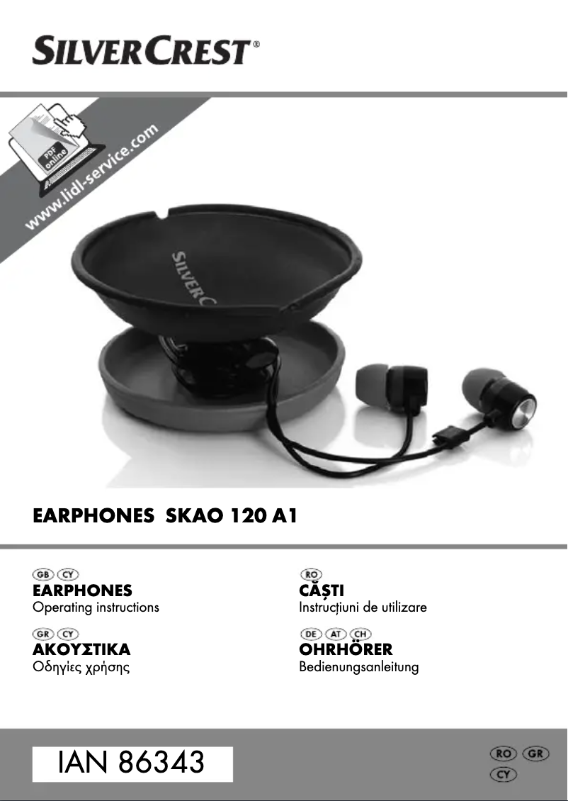 Page 1 de la notice Manuel utilisateur SilverCrest SKAO 120 A1