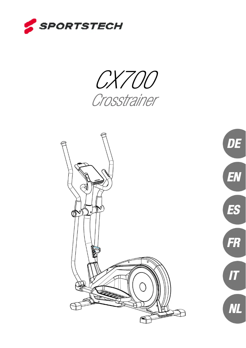 Page 1 de la notice Manuel utilisateur Sportstech CX700