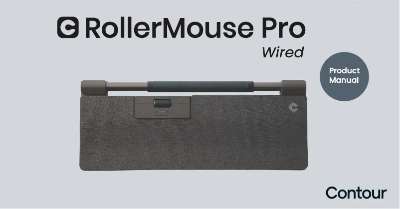 Image de la première page du manuel de l'appareil RollerMouse Pro