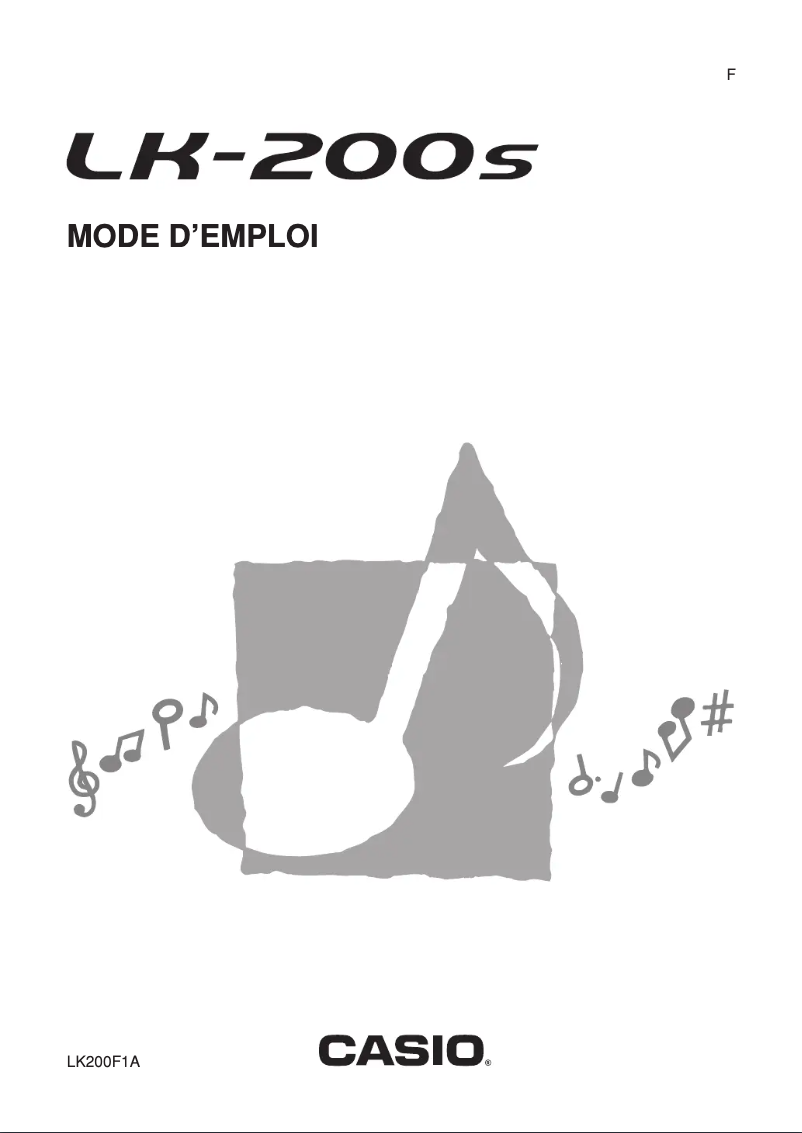 Page n°1 - Manuel utilisateur Casio LK-200S