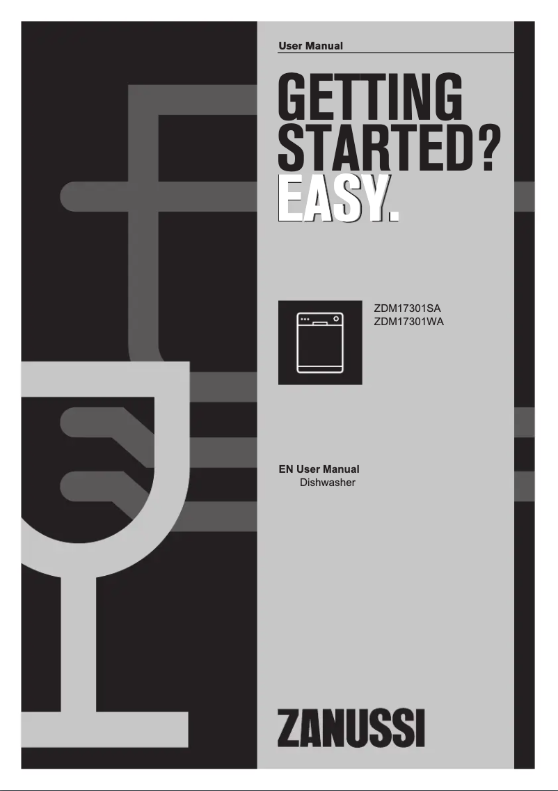 Page n°1 - Manuel utilisateur Zanussi ZDM17301SA